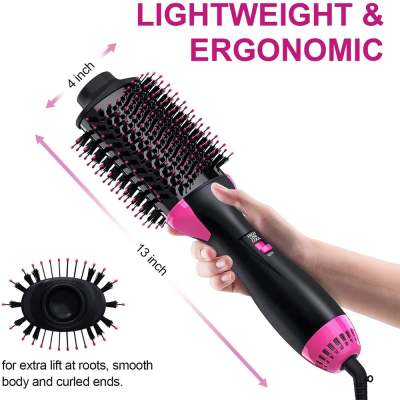 1000W Hair Dryer Brush Hot Air Brush Styler Electric Ion Blow Dryer Brush