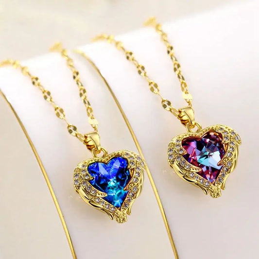 Heart Necklace Assorted Colors