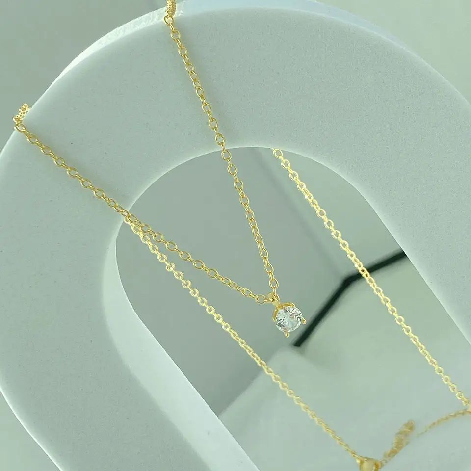 Zircon Pendant Necklace