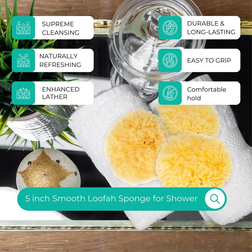 Natural Sea Bath and Facial Cleansing Sponge