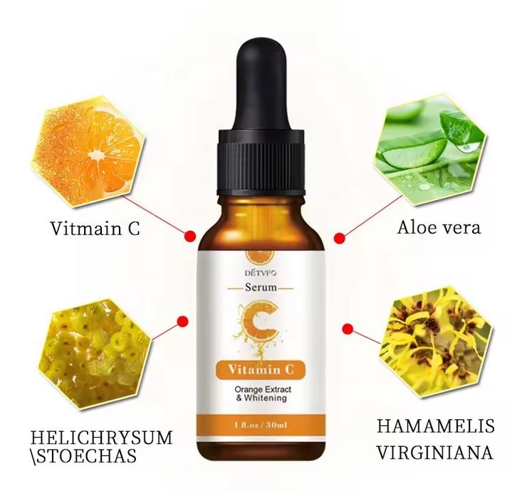 Facial Vitamin C Serum - Orange Extract and Whitening