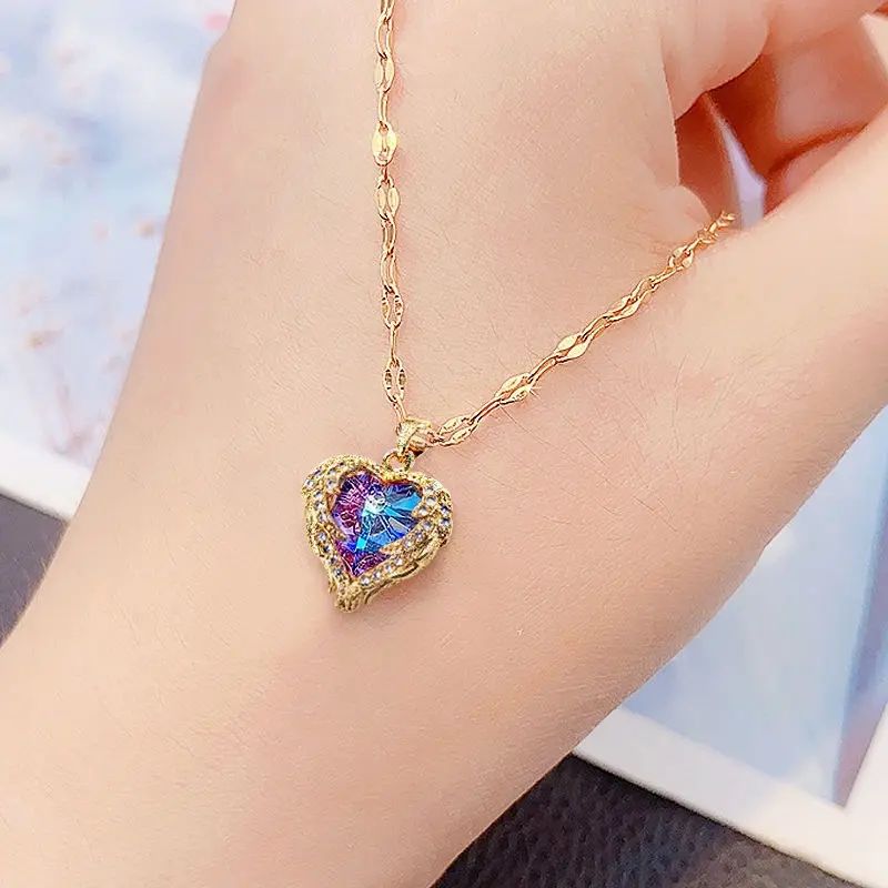 Heart Necklace Assorted Colors