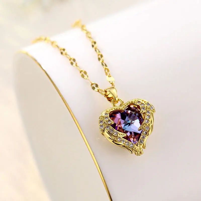 Heart Necklace Assorted Colors