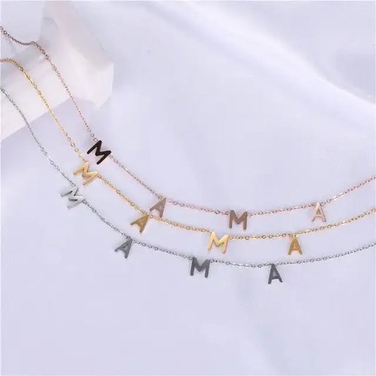 MAMA Pendant Necklace Assorted