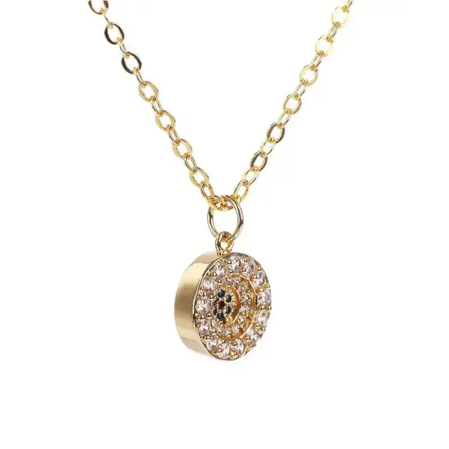 Round Shape Cubic Zircon Necklaces & Pendants
