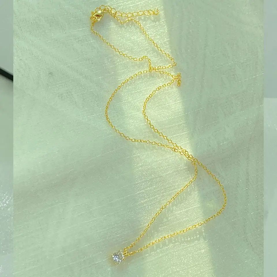 Zircon Pendant Necklace