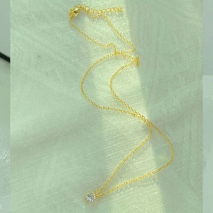 Zircon Pendant Necklace