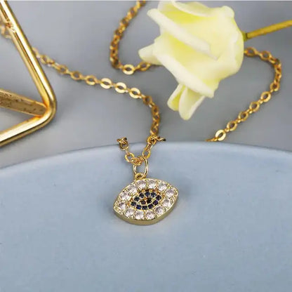 Zircon Eye pendant Necklace