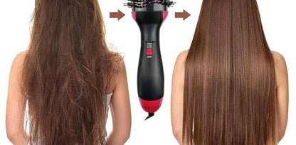 1000W Hair Dryer Brush Hot Air Brush Styler Electric Ion Blow Dryer Brush