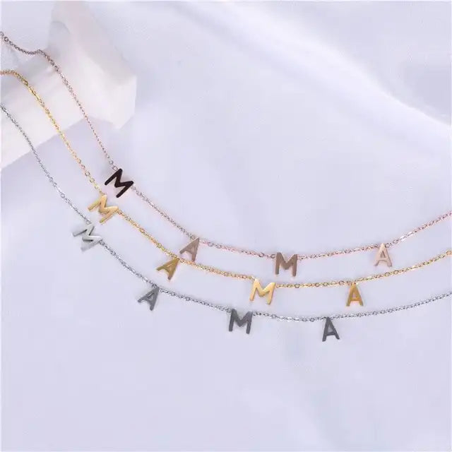MAMA Pendant Necklace Assorted