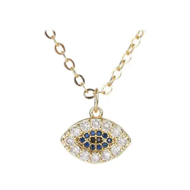 Zircon Eye pendant Necklace